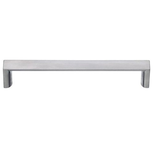 Design Modern 3 3/4" Centers Square Pull in Brushed Chrome