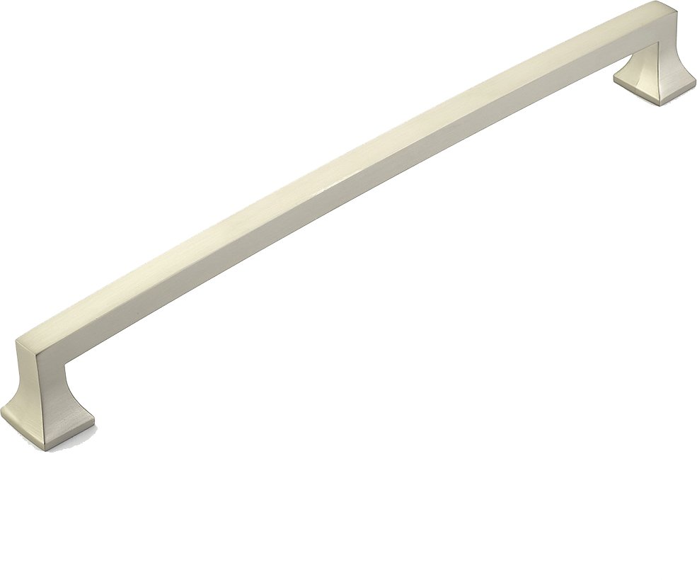 15" Centers Arched Appliance Pull in Satin Nickel
