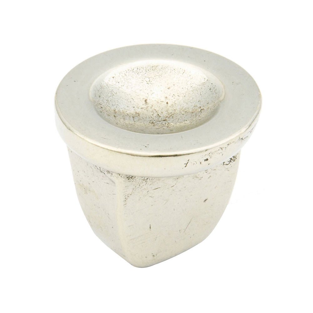 1 1/4" Round Concave Knob in Polished White Bronze