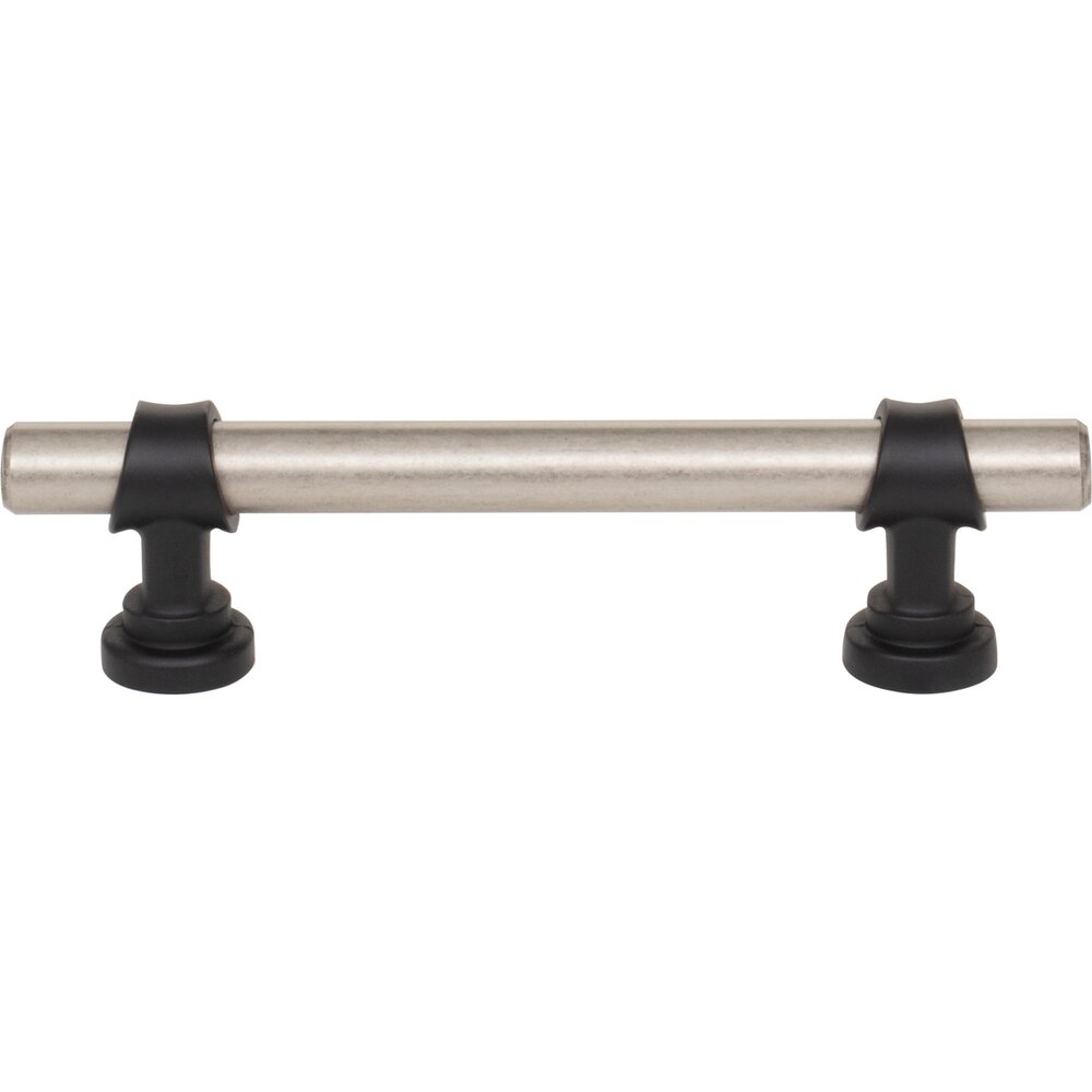 Bit 3 3/4" Centers Bar Pull in Pewter Antique and Flat Black