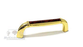 2 1/2" Centers Two-Tone Bench Pull in Gold and Radica