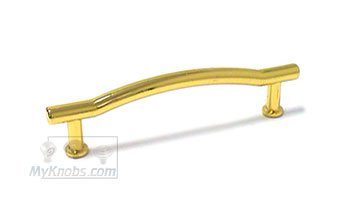 2 1/2" Centers Bridge Pull with Legs in Gold