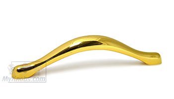 3 3/4" Centers Flat Bow Pull in Gold