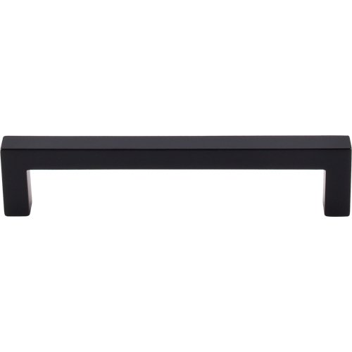 Square Bar 5 1/16" Centers Bar Pull in Flat Black