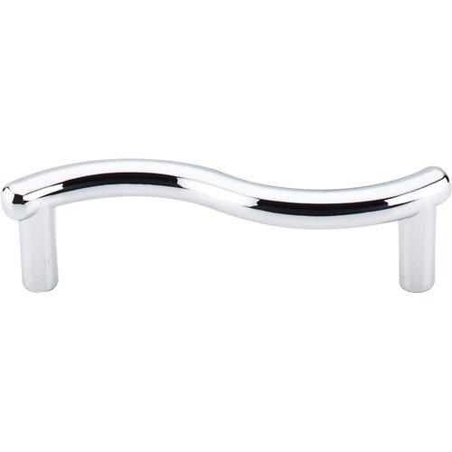 Spiral 3" Centers Bar Pull in Polished Chrome