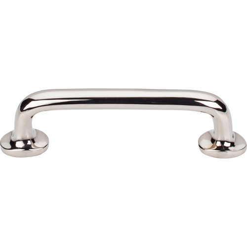 Aspen II Rounded 4" Centers Bar Pull in Polished Nickel