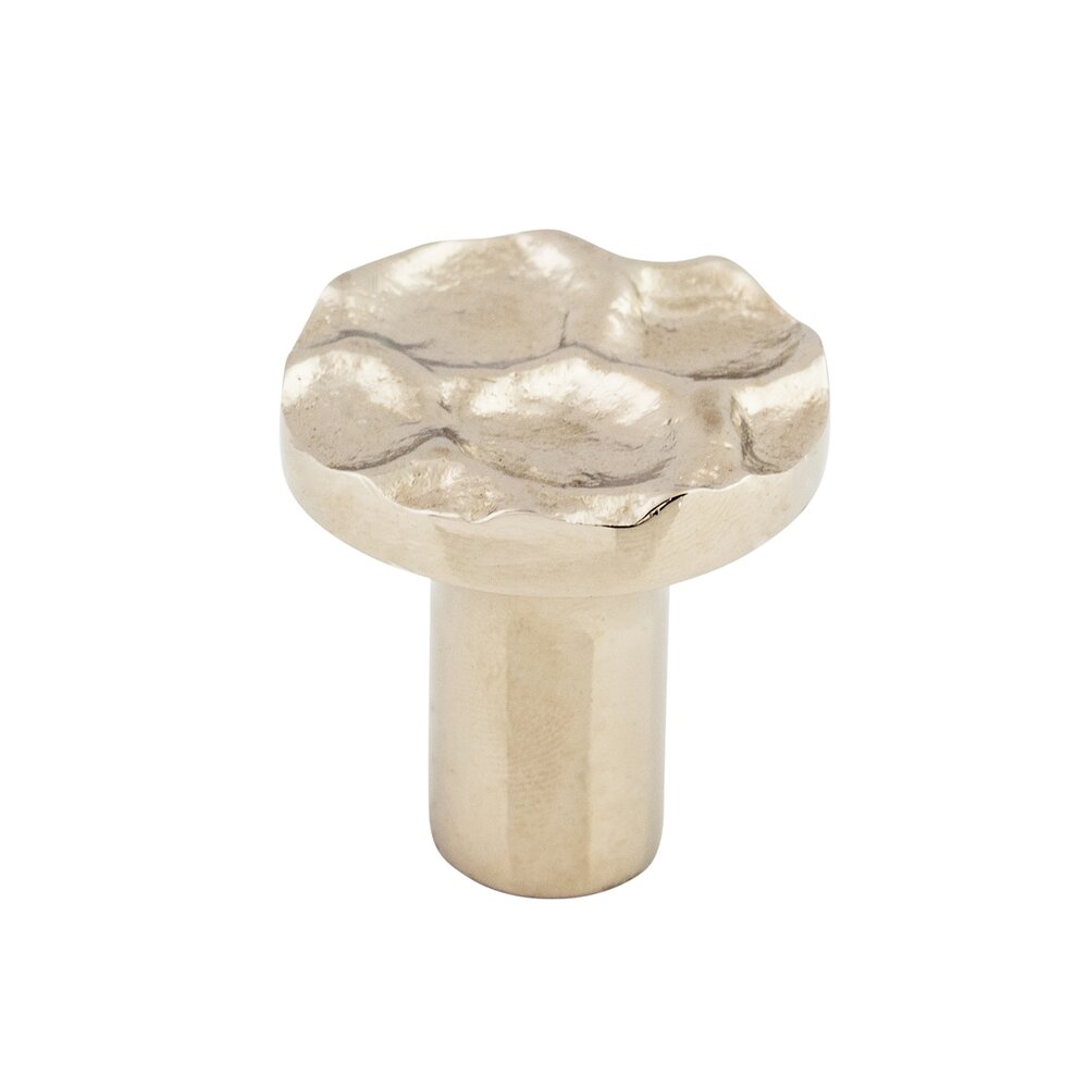 Cobblestone 1 1/8" Diameter Mushroom Knob in Polished Nickel
