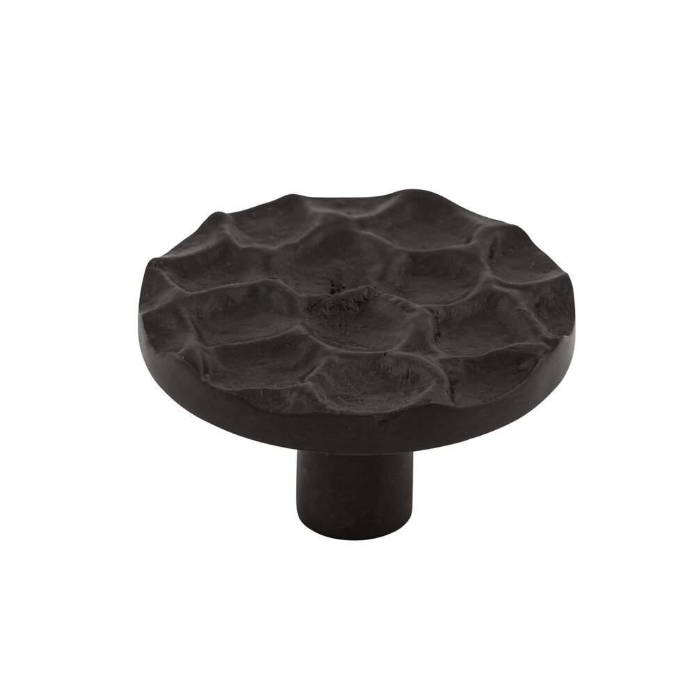 Cobblestone 1 15/16" Diameter Mushroom Knob in Coal Black