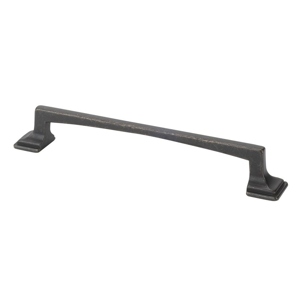 5" Centers Thin Square Transitional Cabinet Pull in Dark Bronze