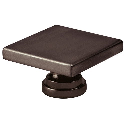 Large Square Knob in Brushed Oil Rubbed Bronze