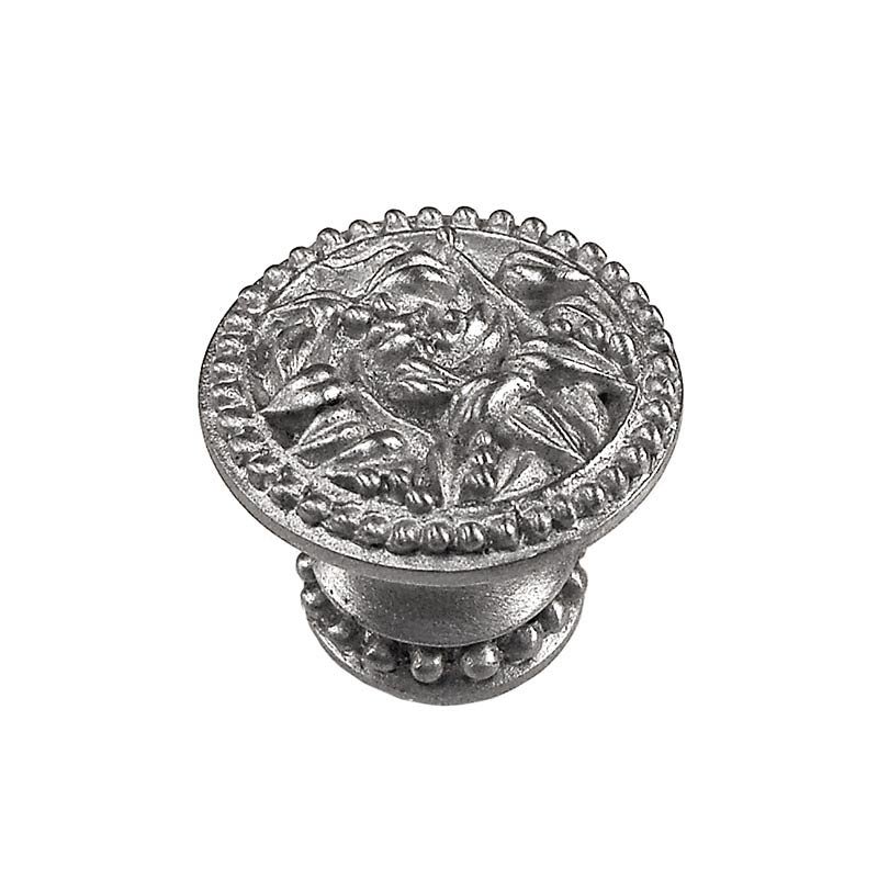 1 1/4" Knob with Small Base in Polished Silver