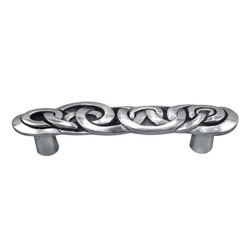 Link Handle - 76mm in Antique Silver