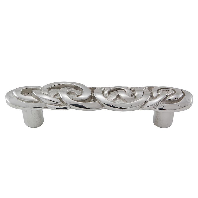 Link Handle - 76mm in Polished Silver