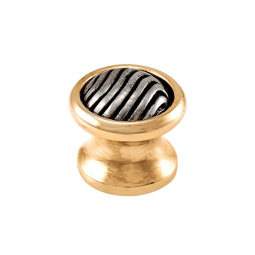 Small Knob in Silver And Gold
