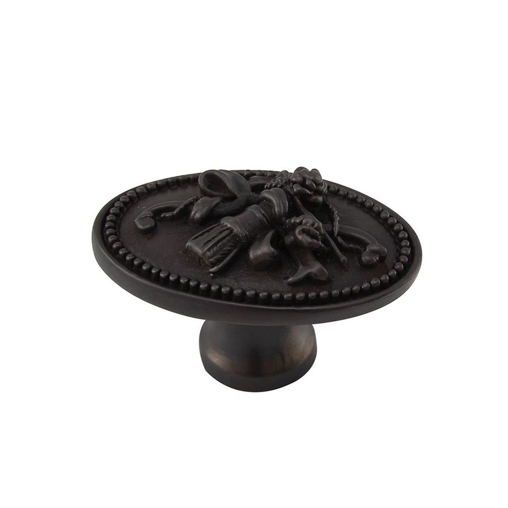 Oval Knob with Small Base in Oil Rubbed Bronze