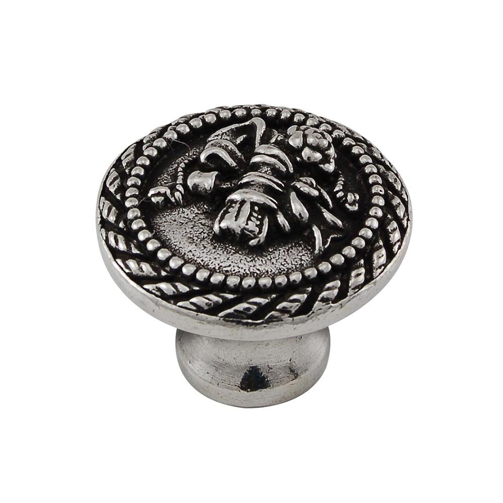 1 1/4" Classical Knob with Small Base in Vintage Pewter
