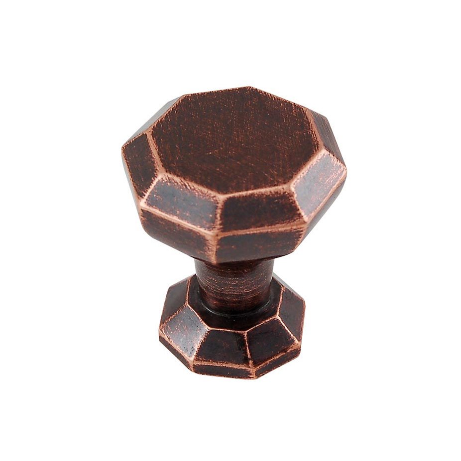 Classic Knobs - Octagon Small Knob 1" in Antique Copper