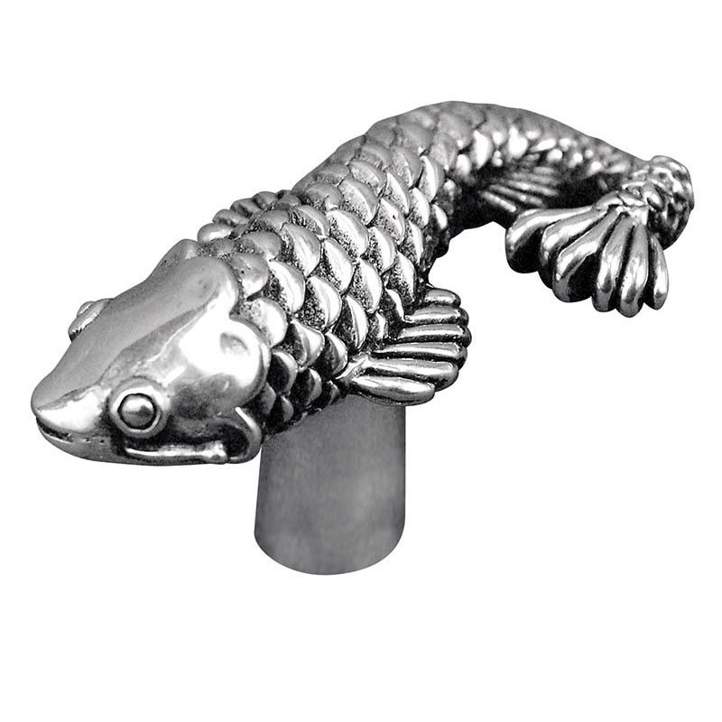 Fish Knob in Vintage Pewter