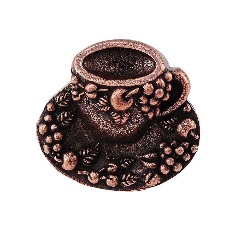 Nature - Teacup Tazza Knob in Antique Copper