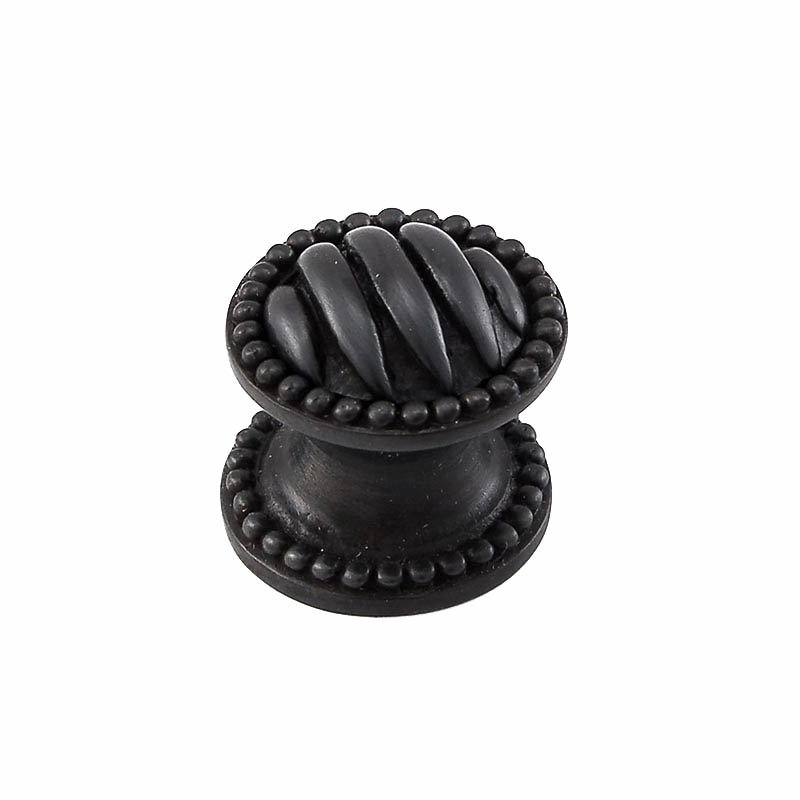 Small Ribbed Knob 1" in Oil Rubbed Bronze