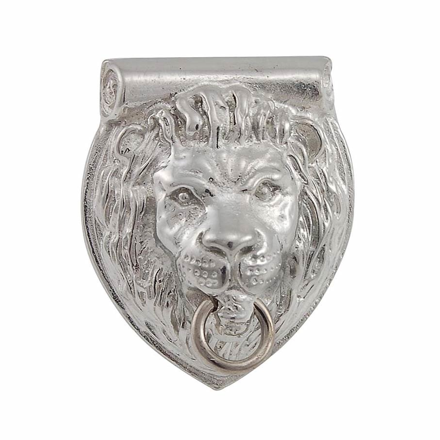 Lion Head Knob in Polished Nickel