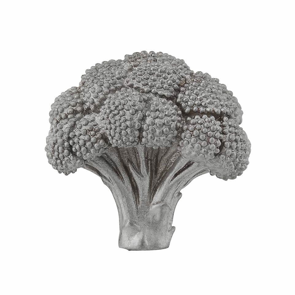 Broccoli Knob in Satin Nickel