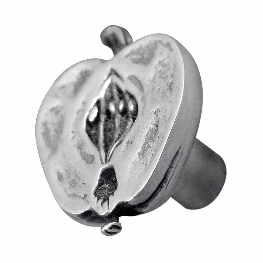 Sliced Apple Knob in Antique Silver