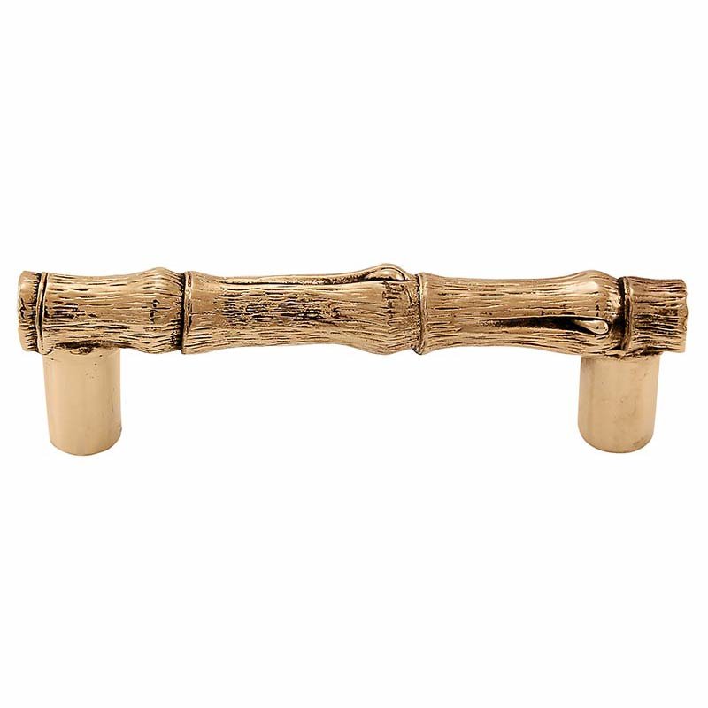 Bamboo Handle 76mm in Antique Gold