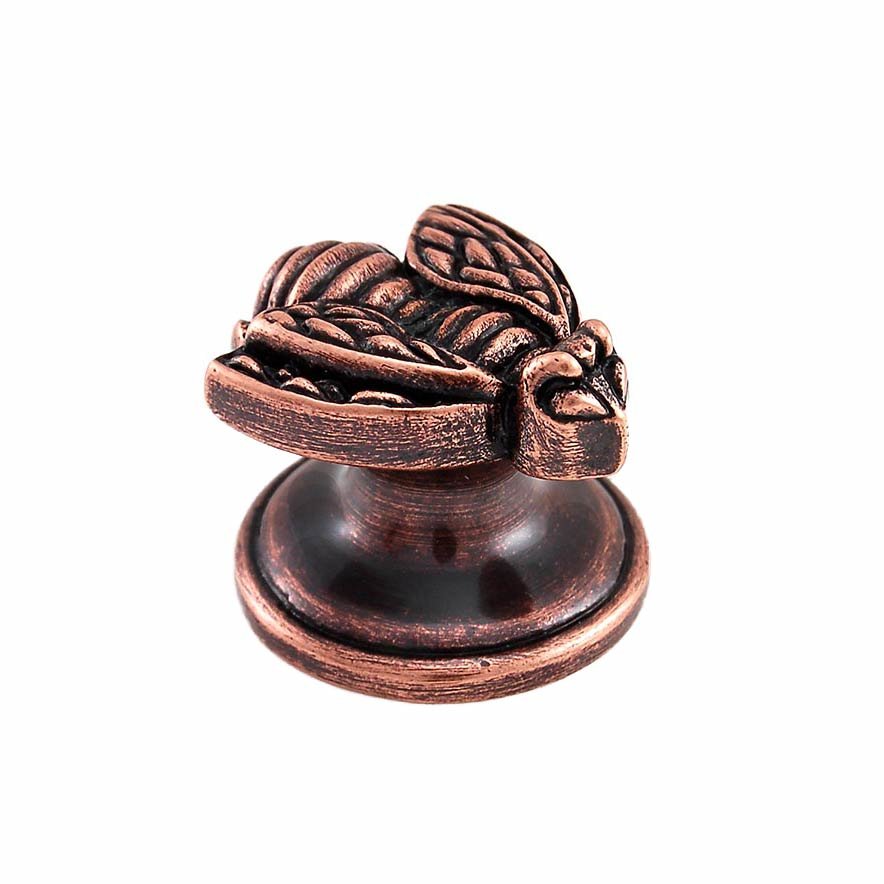 Small Bumble Bee Knob in Antique Copper