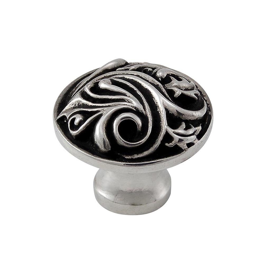 1 1/4" Small Base Knob in Antique Silver