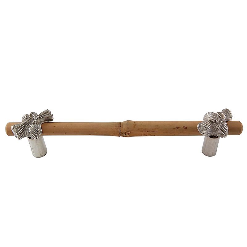 5" Centers Bamboo Knot Pull in Polished Nickel