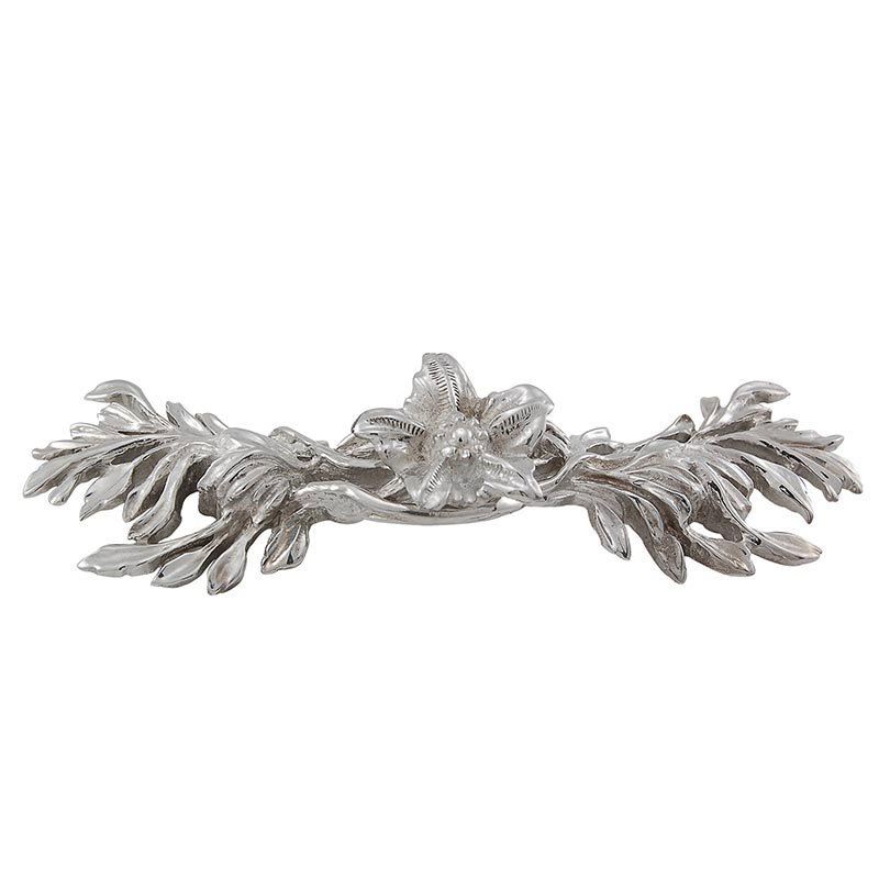 3" Centers Lily Pull in Polished Silver