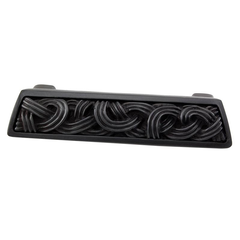 3" Centers Linking Lines Cup Pull in Oil Rubbed Bronze