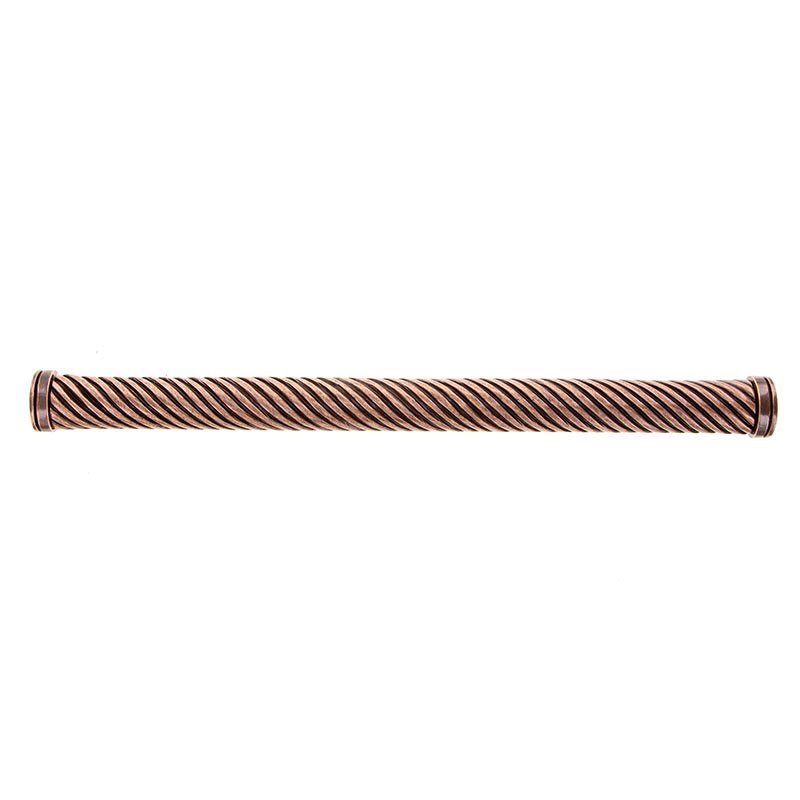 12" Centers Wavy Lines Oversized Pull in Antique Copper