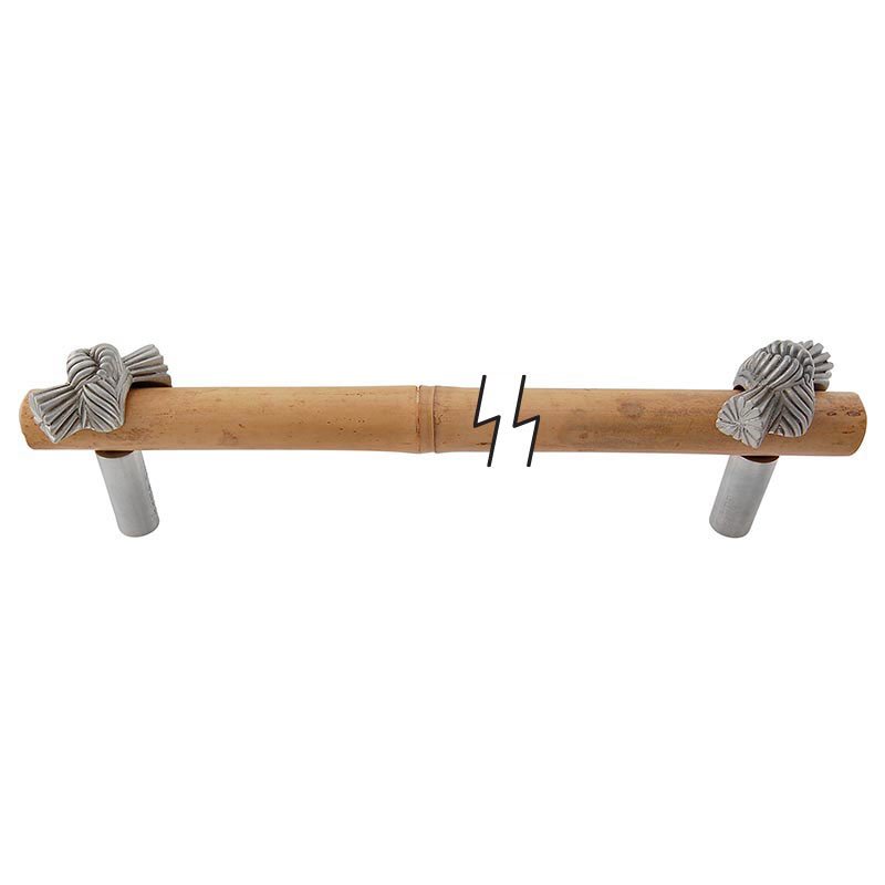 12" Centers Bamboo Knot Appliance Pull in Satin Nickel
