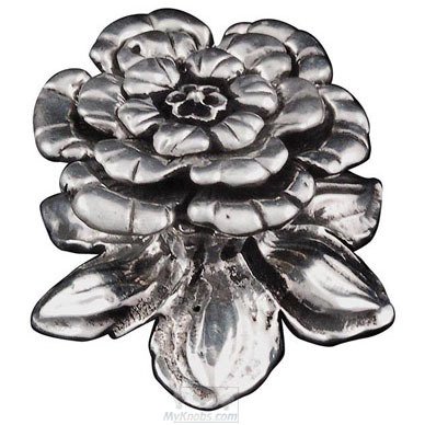 1 3/4" Primavera Knob in Antique Silver