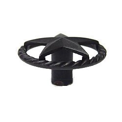 Rope Knob with Star in Oil Rubbed Bronze