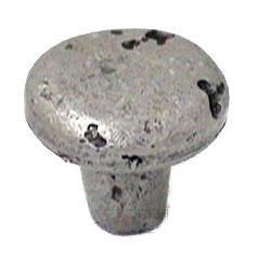 1 1/4" Round Knob in Tumbled Pewter