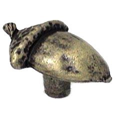 Acorn Knob in Tumbled Antique Brass