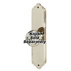 Solid Brass 4" Rectangle Escutcheon in Polished Nickel