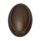 Solid Brass 1 1/2" Oval Knob in Chocolate Bronze