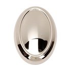 Solid Brass 1 1/2" Oval Knob in Polished Nickel