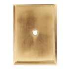 1 1/2" Rectangle Knob Backplate in Polished Antique