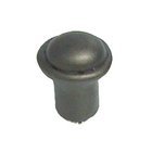 Button Knob 3/4" in Black with Chocolate Wash