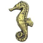 Seahorse Pull (Facing Left) in Antique Gold