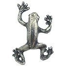 Frog (Gripper) Knob in Black with Steel Wash