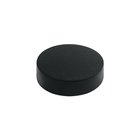 Solid Brass 1" Diameter Round Flat Screw Cover in Paint Black