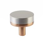 1 1/4" Conical Stem in Satin Copper And Smooth Knob in Satin Nickel
