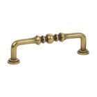 4" Centers Spindle Pull in French Antique Brass