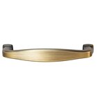 3-3/4" Centers Pull in Antique Satin/Brushed Brass